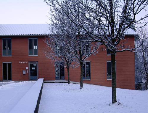 Bücherei im Winter